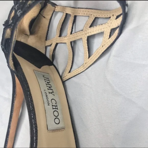Jimmy Choo Cage Rhinestone Stilettos